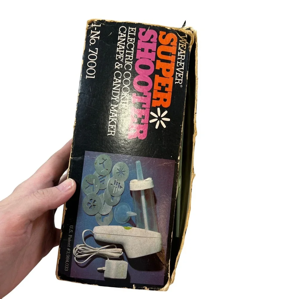Vintage Wear-Ever Super Shooter Electric Cookie Canape Candy Maker 70001‎ Boxed